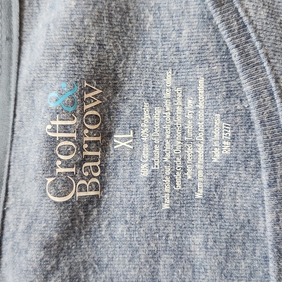 Croft & Barrow Women's XL long sleeve top Blue - Picture 4 of 4